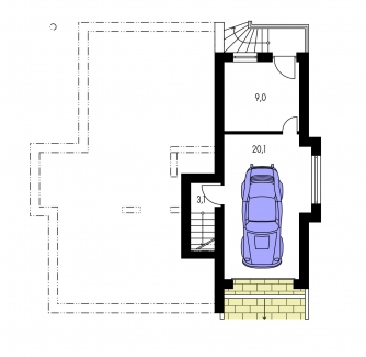 Floor plan of basement - TREND 280
